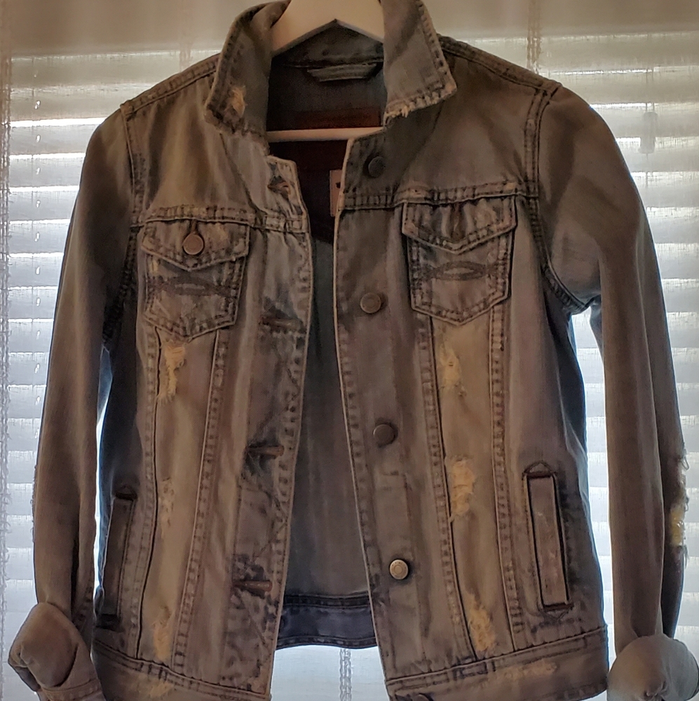 Distressed Denim Jackets size M